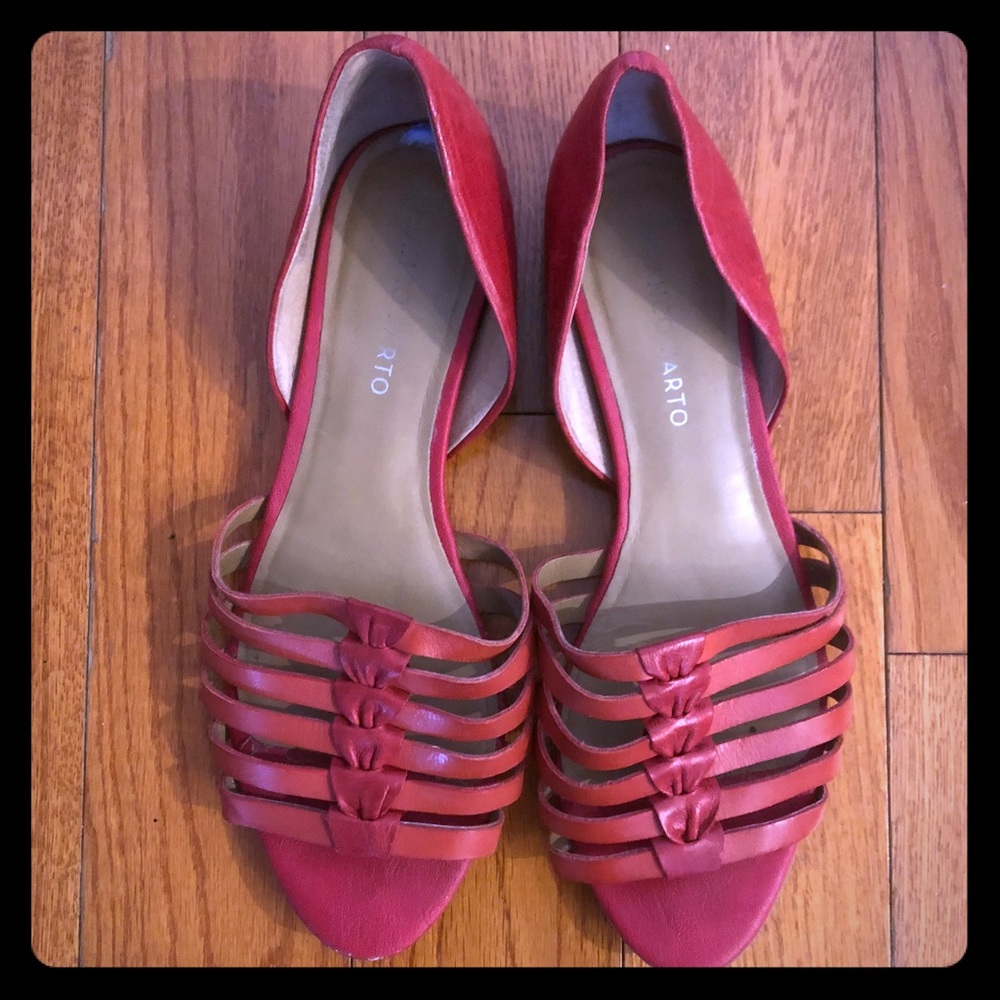 Red sandals